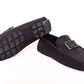 Louis.Vuitton Black LV Logo Normal Loafers