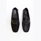 Louis.Vuitton Black Flower Normal Loafers