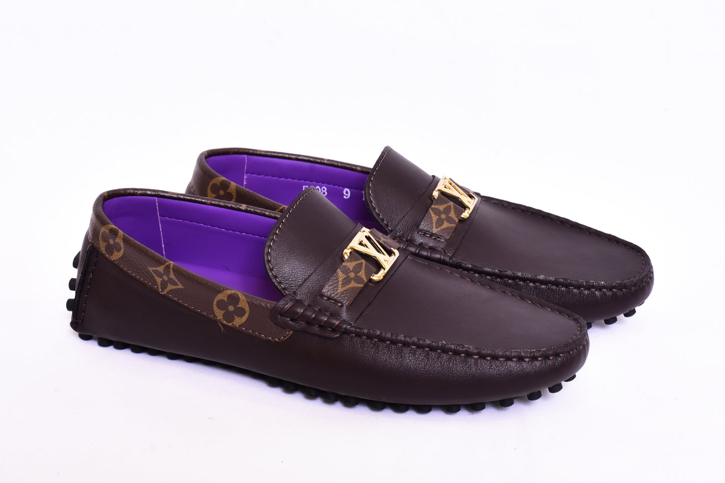 Louis.Vuitton Brown Flower Normal Loafers