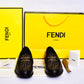 .Fendi Black Green Major Loafers