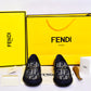 Fendi Blue Pattern Major Loafers