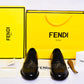 Fendi Black Green Laces Major Loafers