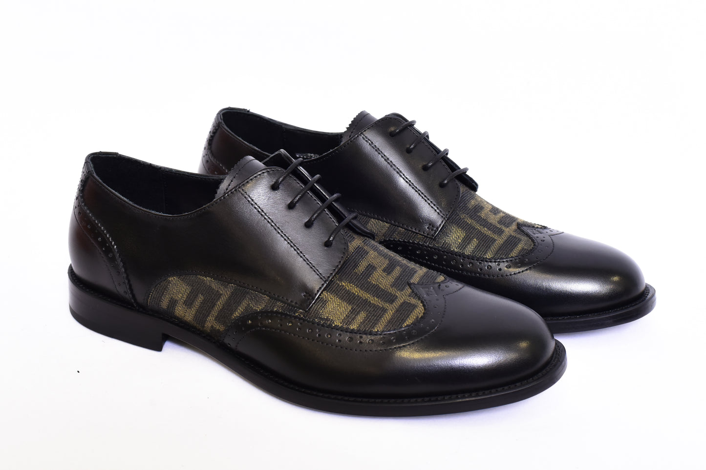 Fendi Black Green Laces Major Loafers