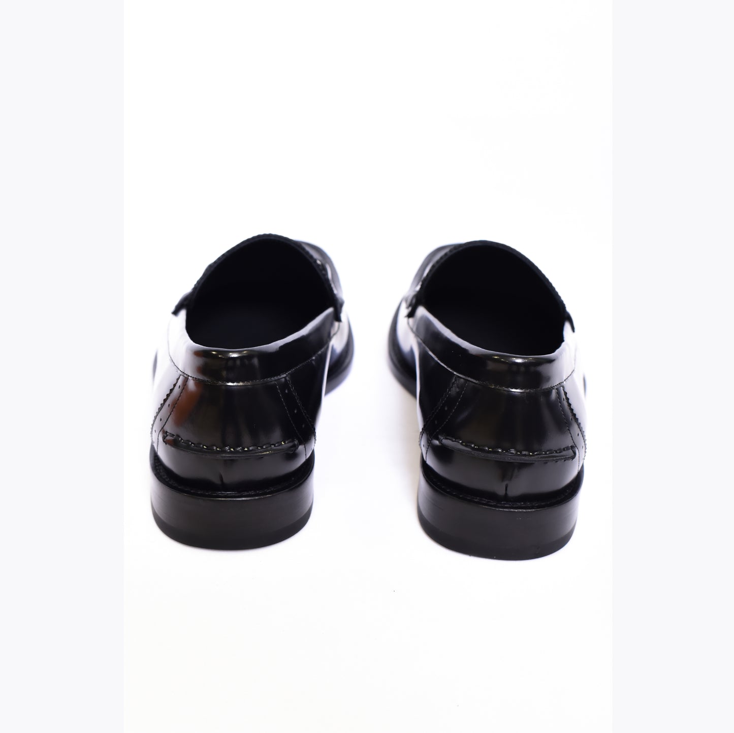 Fendi Black Silver Logo Major Loafers