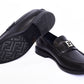 Fendi Silver Small Logo Major Loafers