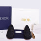 Dior Black Cloth Major Loafers