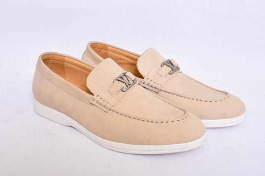 Louis.Vuitton Slip On Skin Color Loafers