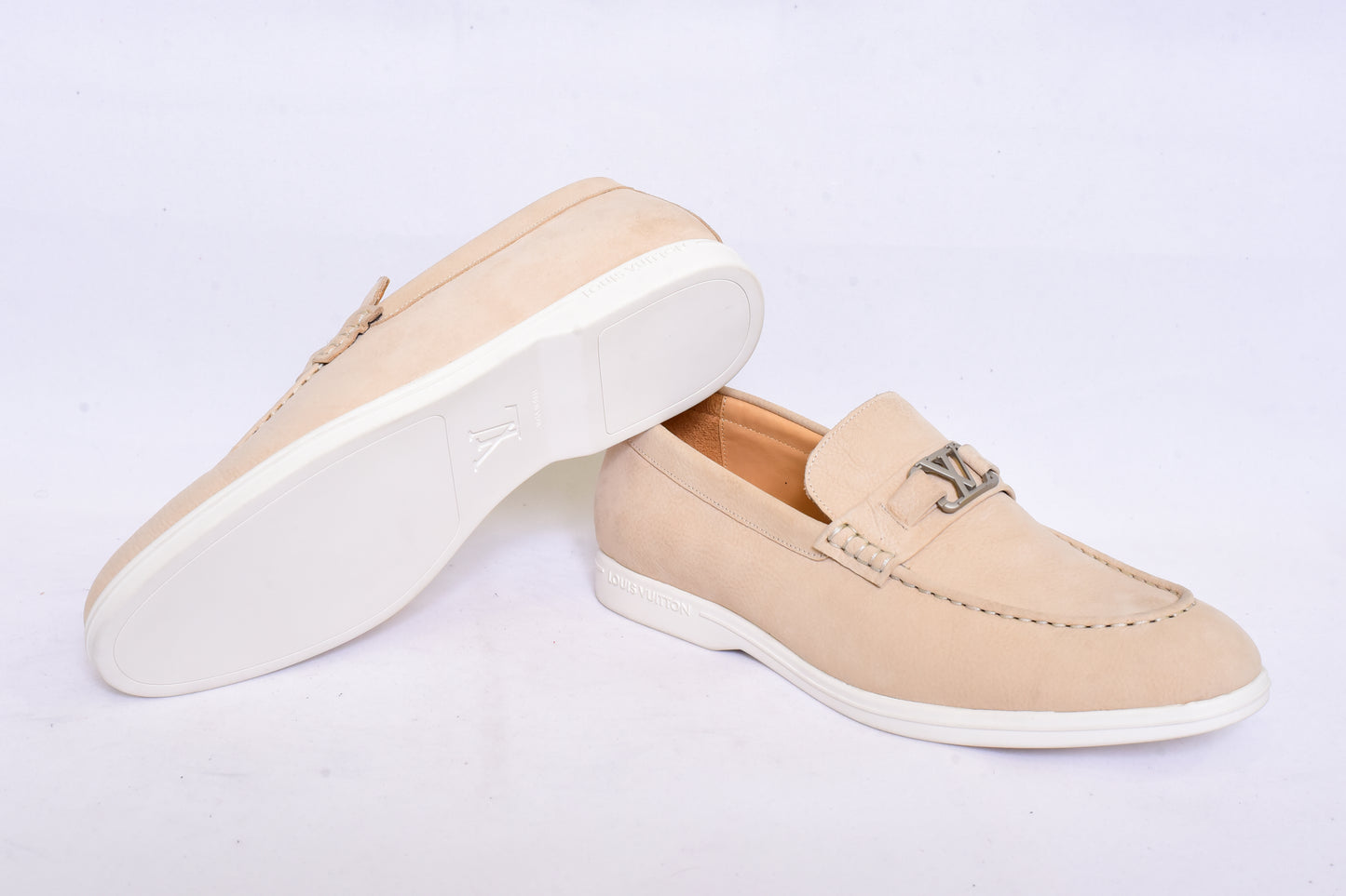 Louis.Vuitton Slip On Skin Color Loafers