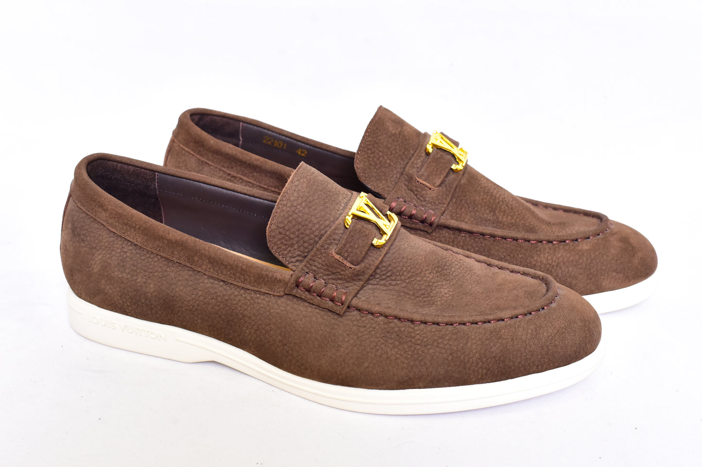 Louis.Vuitton Slip On Brown Loafers