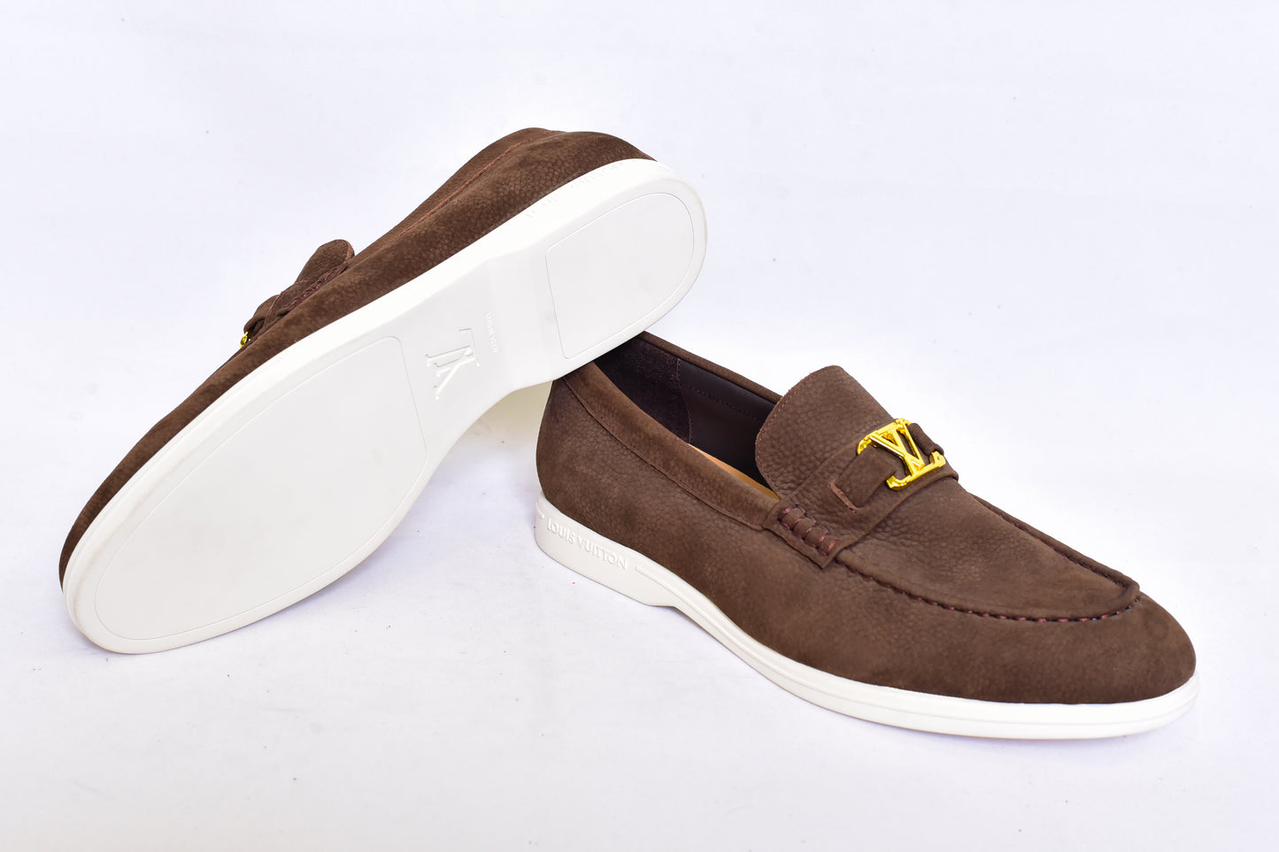 Louis.Vuitton Slip On Brown Loafers