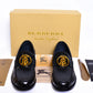 Burberry Gold Logo Black Major Loafers