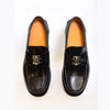 Burberry Silver Logo Black Major Loafers