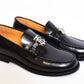 Burberry Silver Logo Black Major Loafers