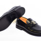 Burberry Silver Logo Black Major Loafers