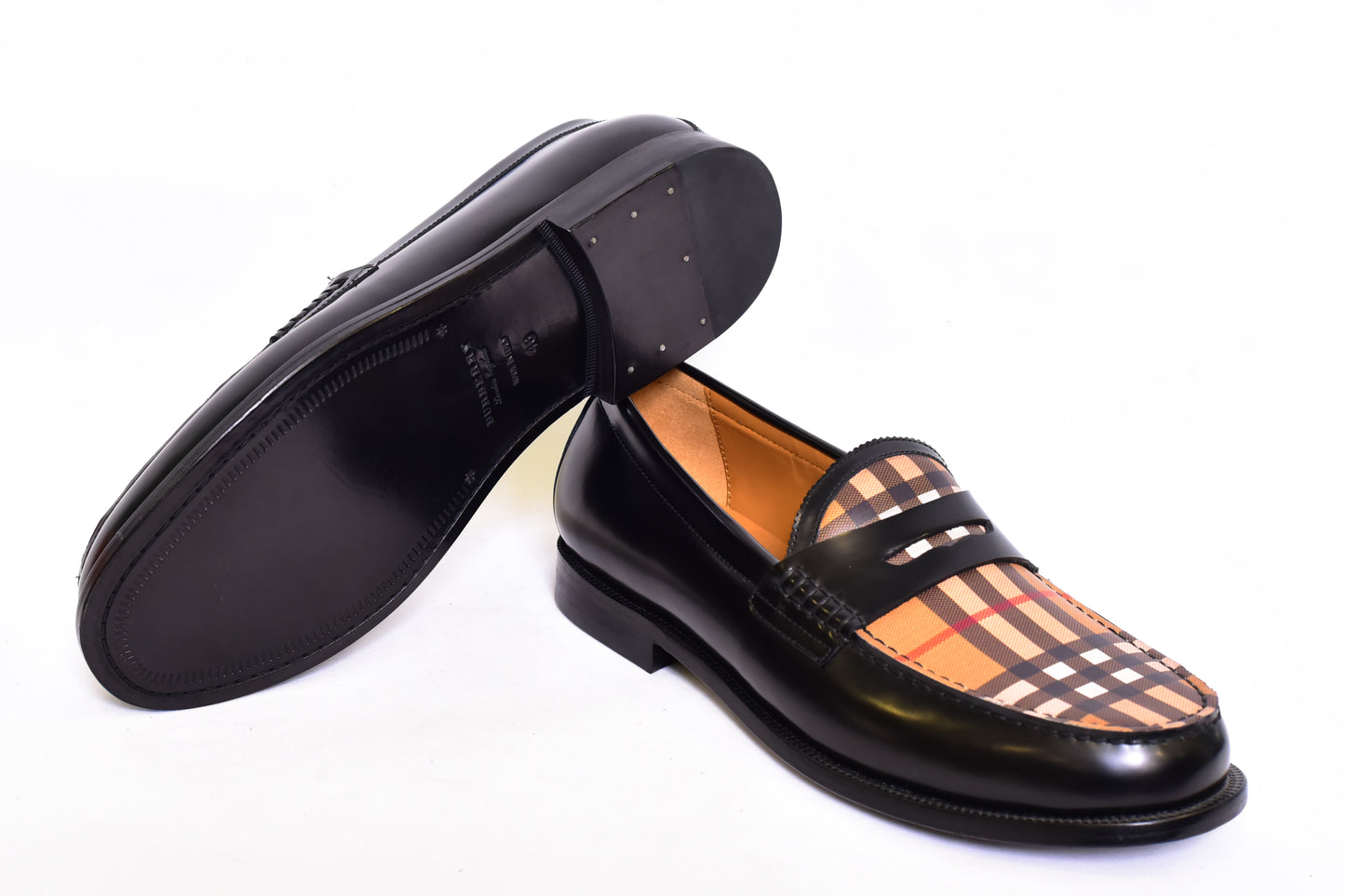 Burberry Pattern Black Major Loafers