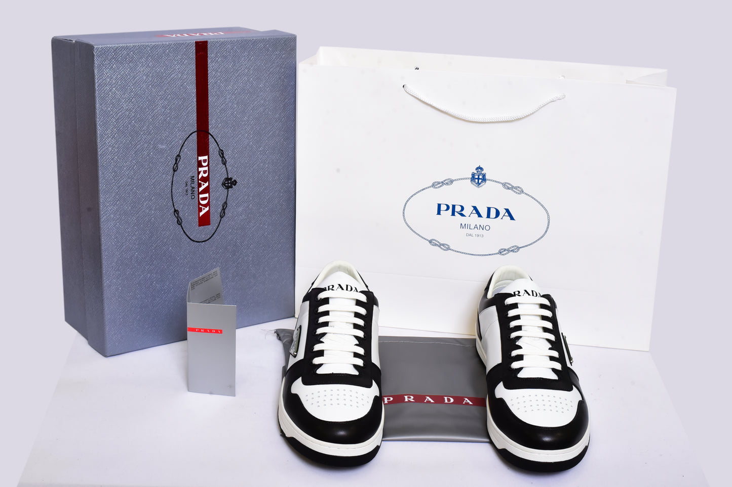 Prada Black White Sneakers