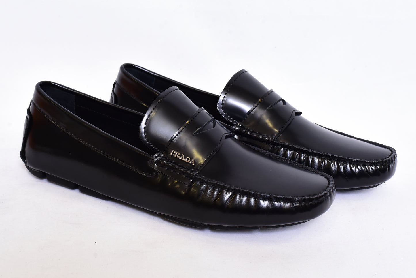 Prada Shine Black Normal Loafers