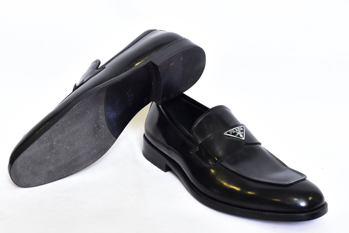 Prada Black Major Loafers