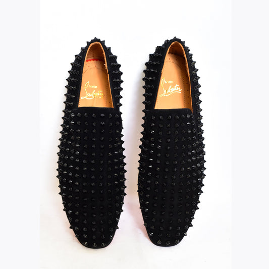 Christian Louboutin Black Stones Major Loafers