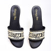 Christian Dior Black Slides