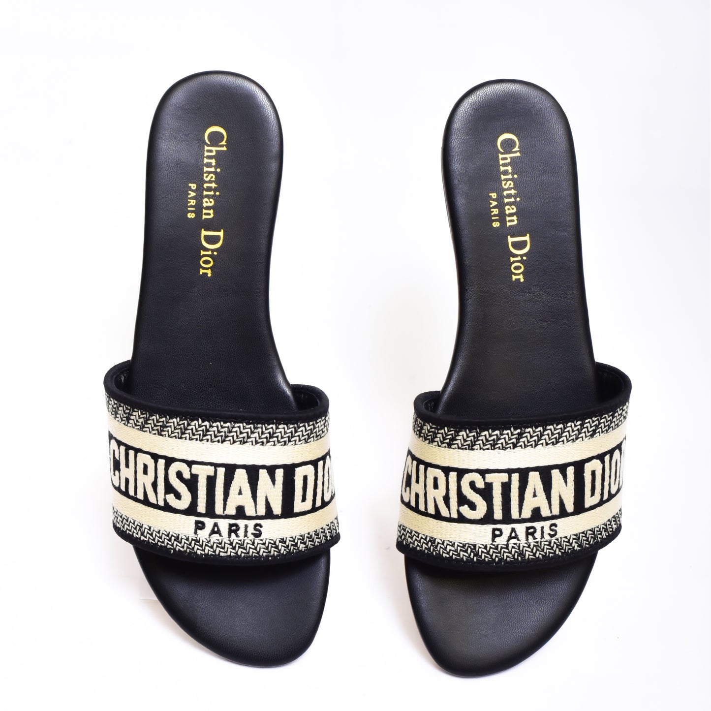 Christian Dior Black Slides