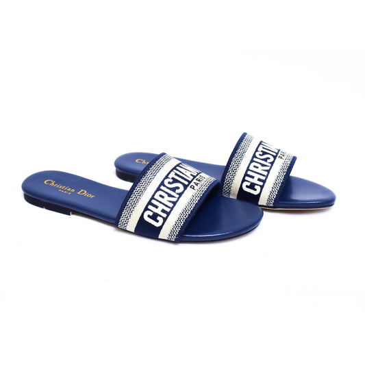 Christian Dior Blue Slides