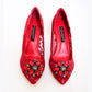 Dolce & Gabbana Emerald Heel Red