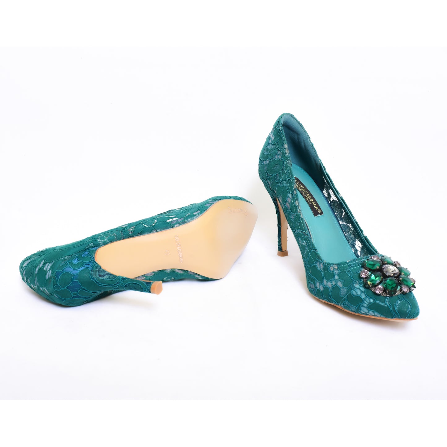 Dolce & Gabbana Emerald Heel Green