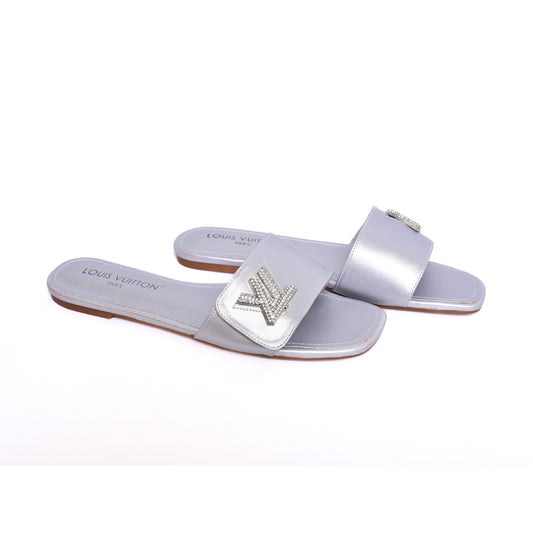 Louis Vuitton Silver Slides