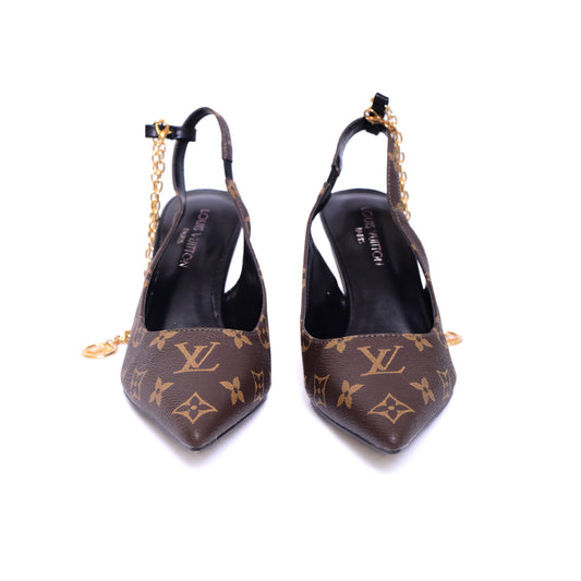 Louis Vuitton Logo Printed Printed Heels