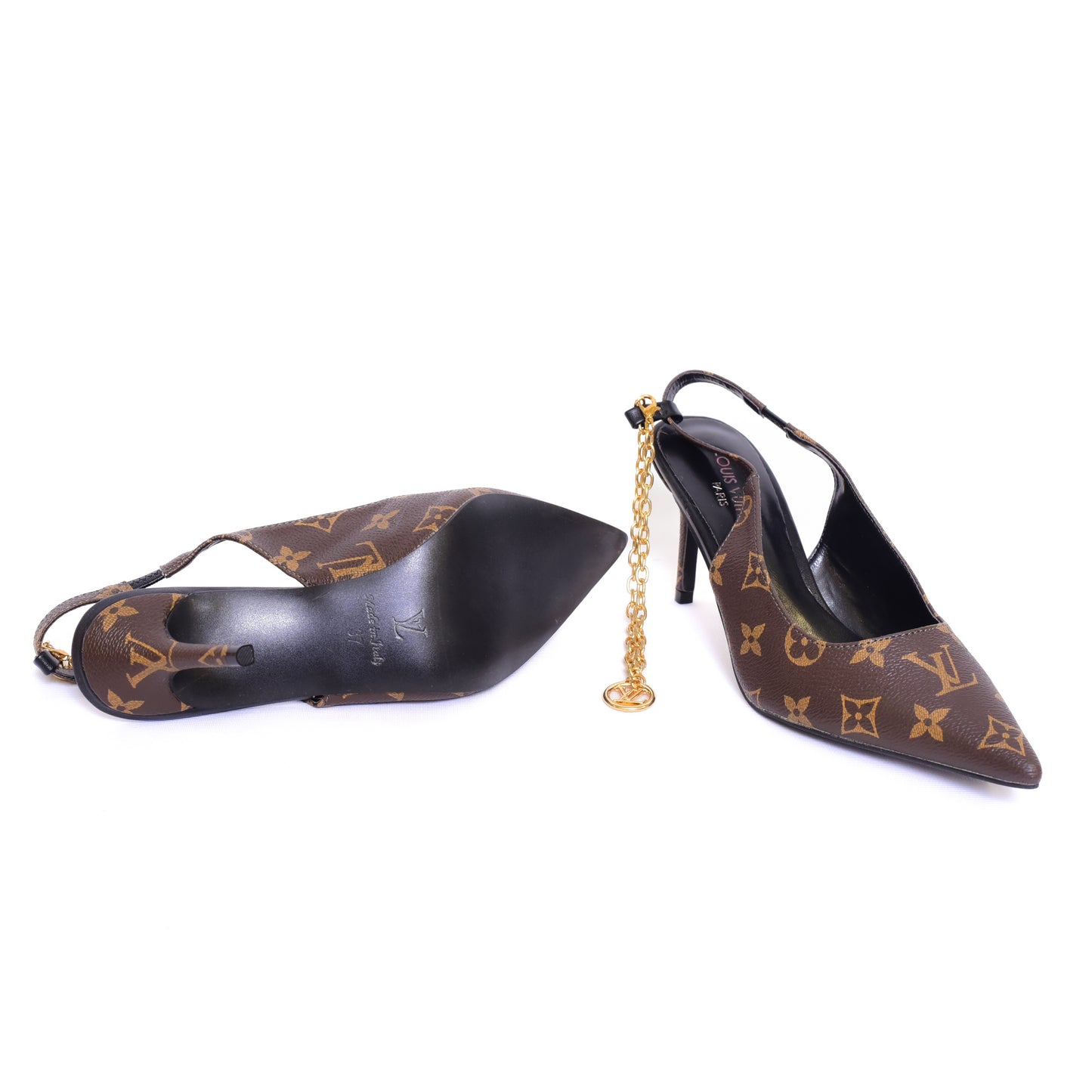 Louis Vuitton Logo Printed Printed Heels