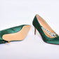 Manolo Blahnik Green Heels