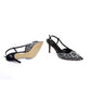 Valentino Black Silver Diamond Heel