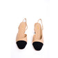 Chanel Skin Color Block Heel