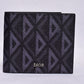 Dior Triangle Pattern Leather Wallet