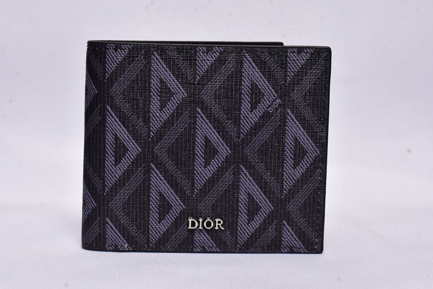 Dior Triangle Pattern Leather Wallet