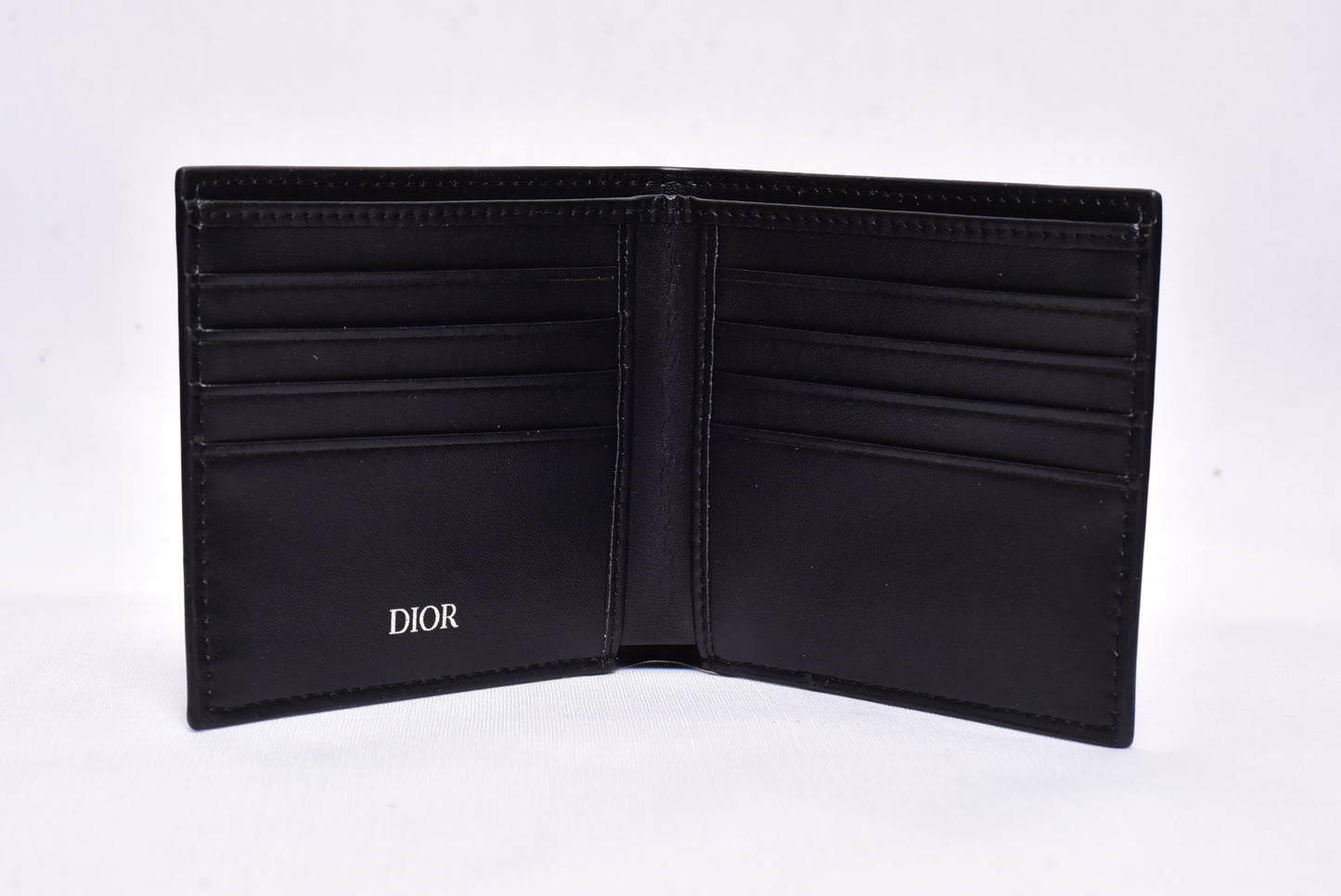 Dior Triangle Pattern Leather Wallet