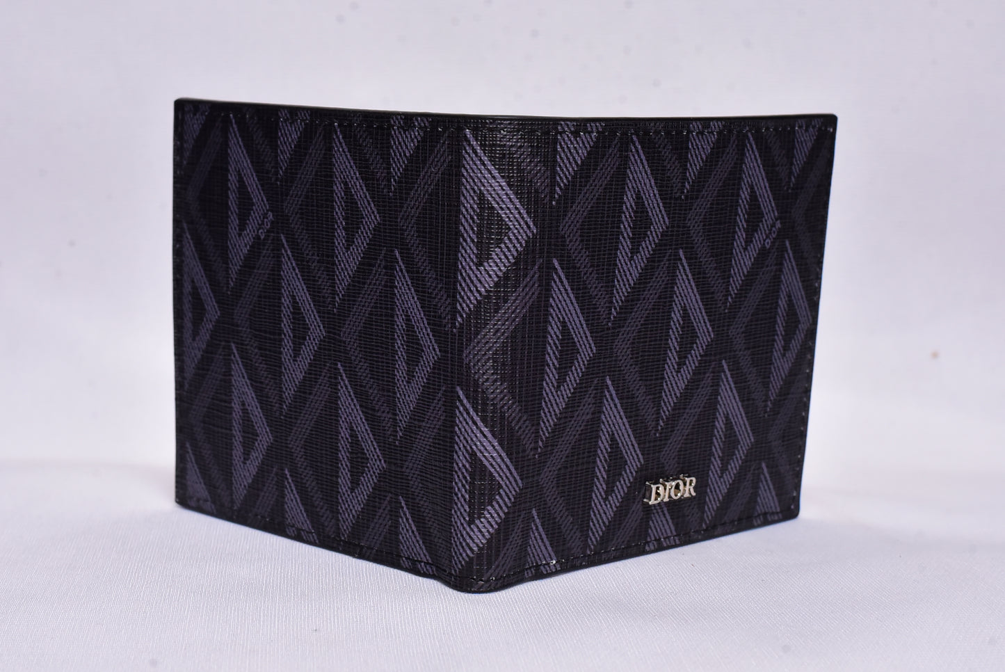 Dior Triangle Pattern Leather Wallet