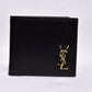 YSL Shine Black Leather Wallet