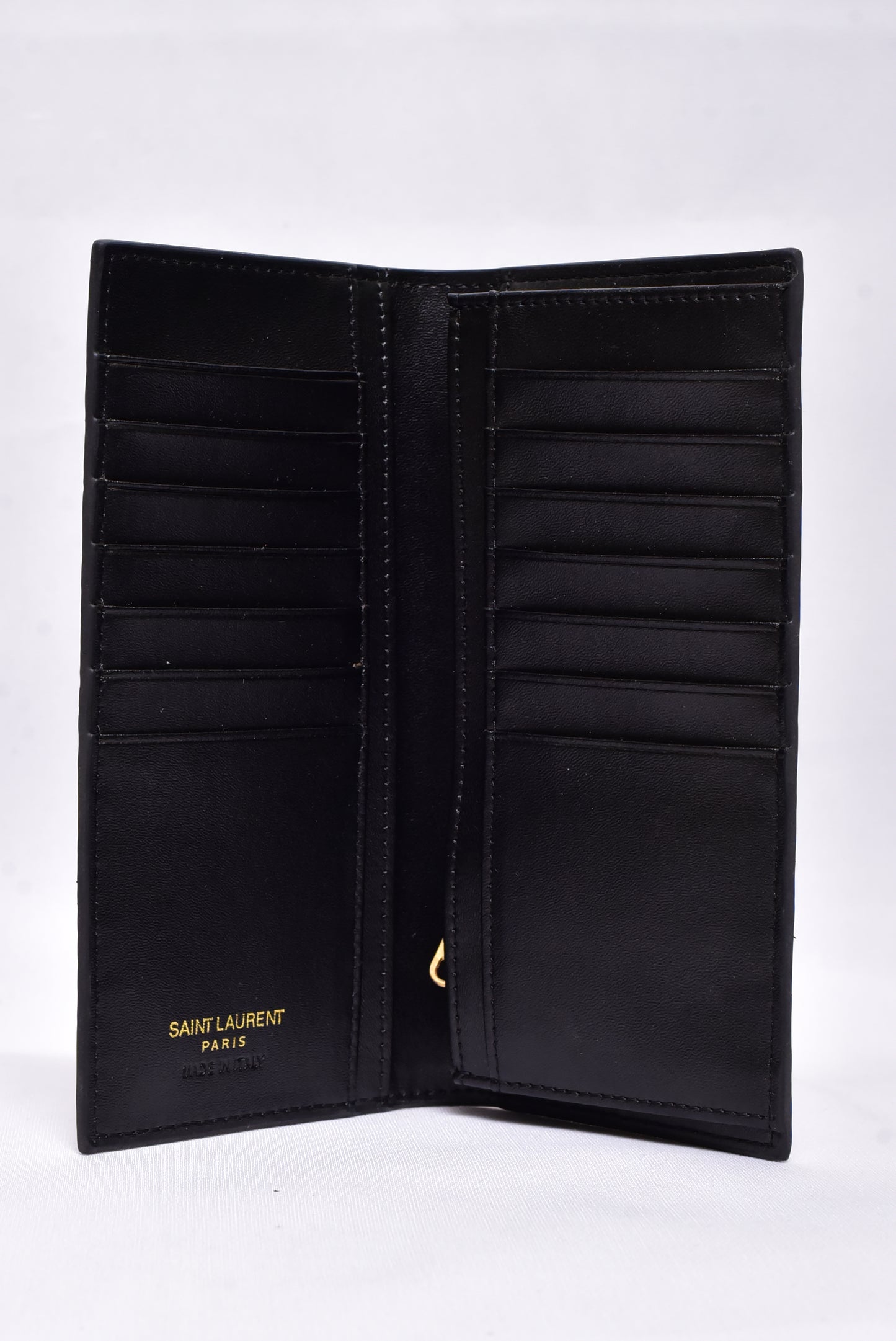 YSL Crocodile Texture Leather Long Wallet