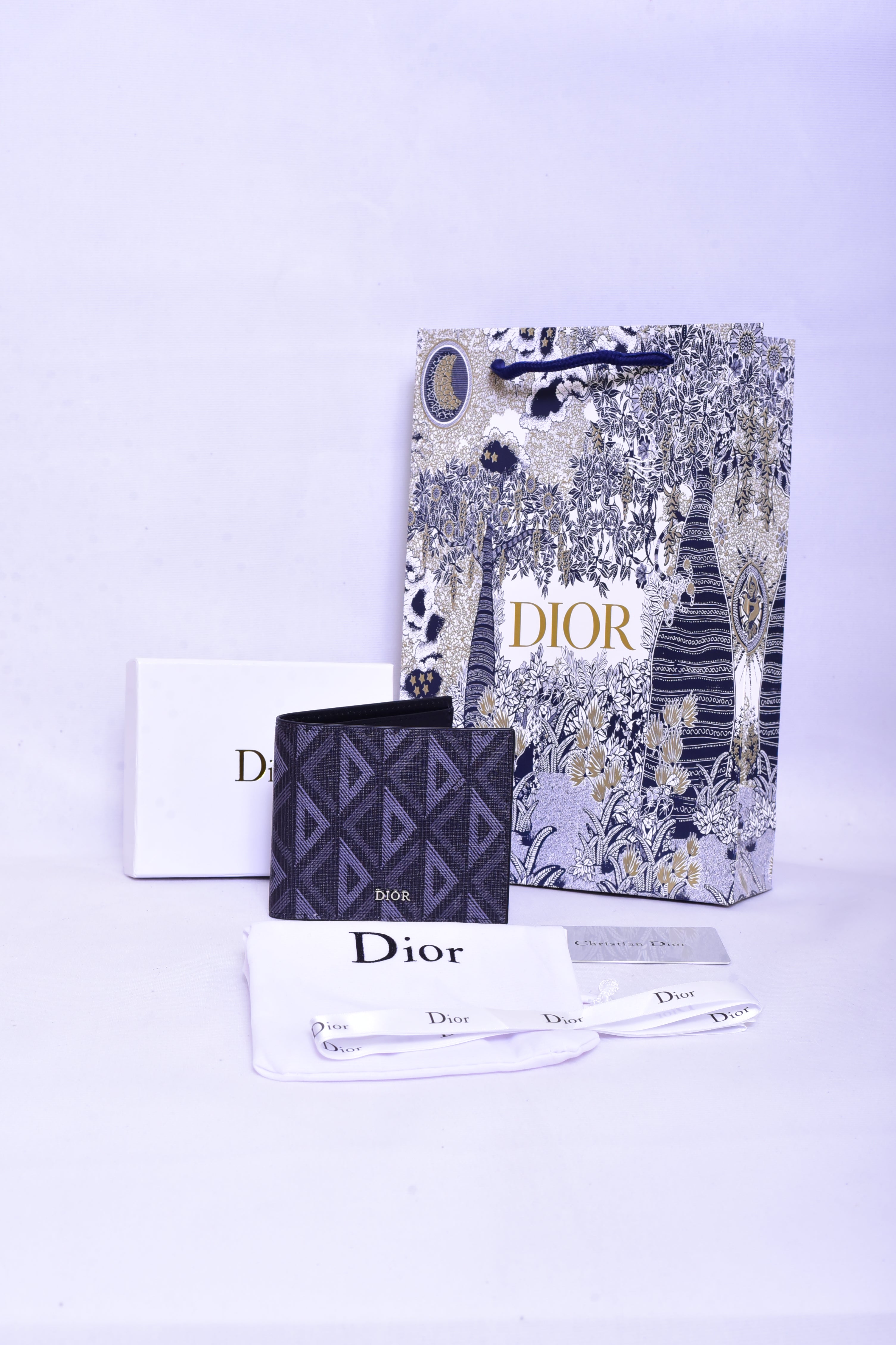 Dior Triangle Pattern Leather Wallet – BRANDED STORE