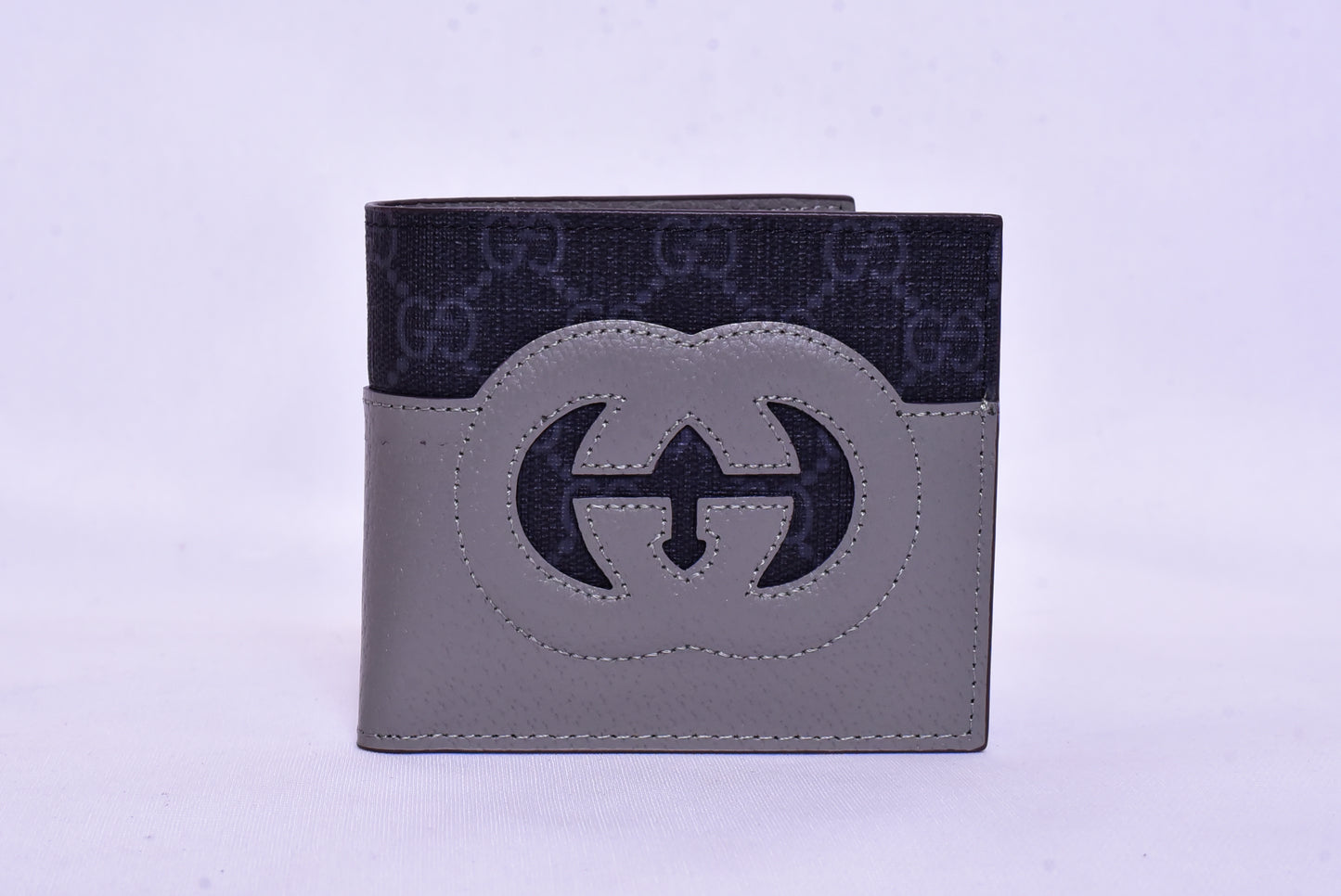 Gucci Grey GG Leather Wallet