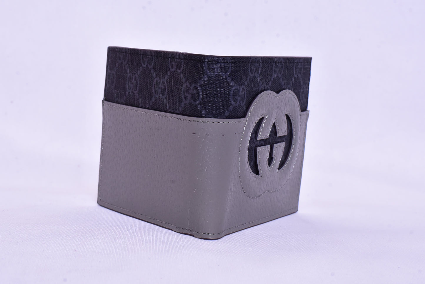 Gucci Grey GG Leather Wallet