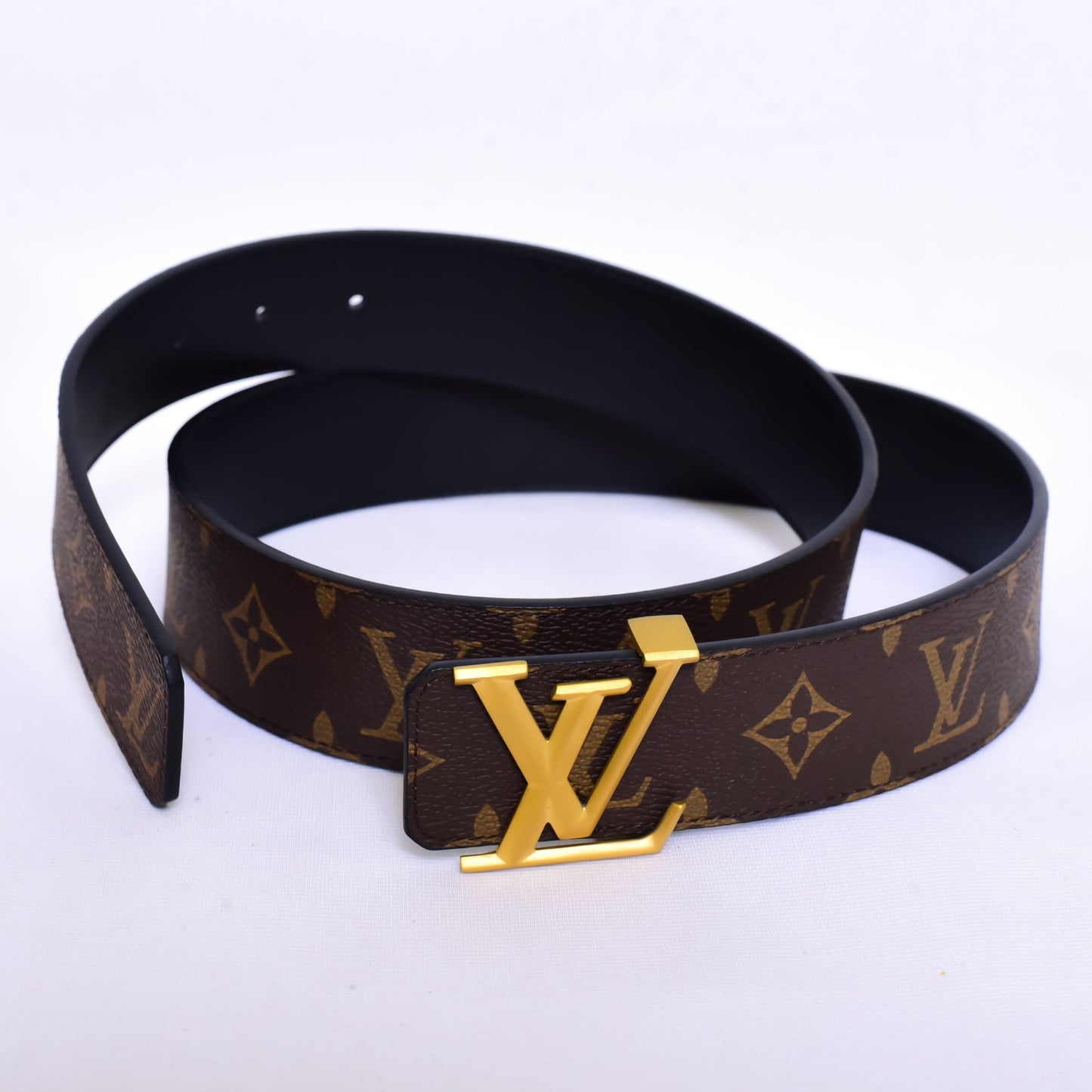 Louis.Vuitton Logo Printed Brown Belt