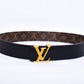 Louis.Vuitton Logo Printed Brown Belt