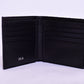 Dior Full Black Cloth Leather Wallet