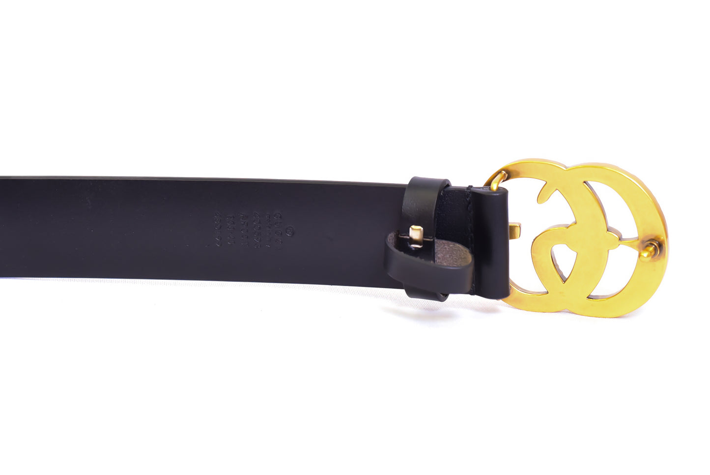 Gucci Golden Logo Black Belt