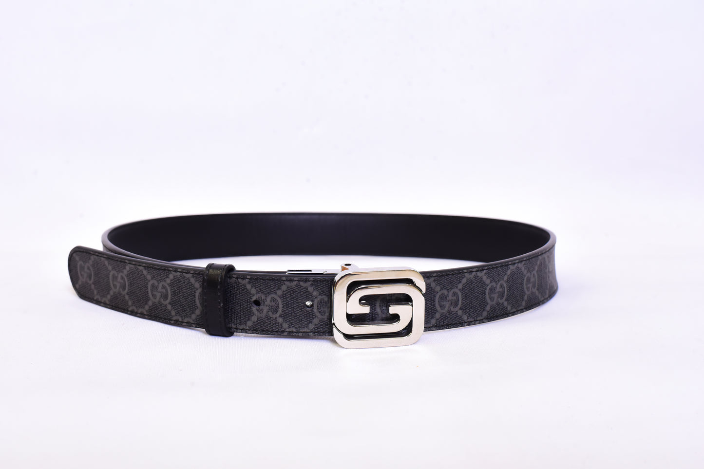 Gucci GG Silver Logo Belt