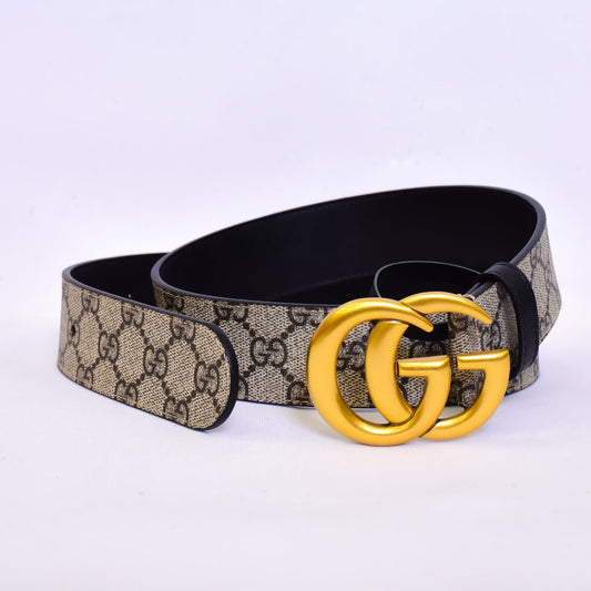 Gucci GG Pattern Logo Belt