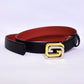 Gucci GG Silver Gold Logo Belt